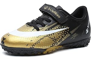 Topwolve Fußballschuhe Jungen Leicht Trainingsschuhe Indoor Outdoor Turf Football Schuhe Athletics Sportschuhe Schwarz Grün Rosa Schuhe Unisex Gr.30-39