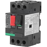 2.5A 4A Motor Circuit Breaker, Button Control Circuit Protector Switch 35Mm, Rail Mount for Resistive, Capacitive and Inducti