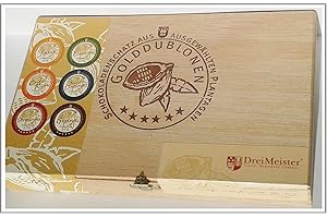 DreiMeister Golddublonen 45er Holzkiste gemischt