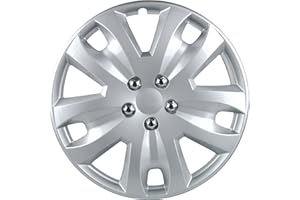 Unitec 74850 Hockenheim Hub Caps in 100 % 4 Set 13 inch Silver - Car Wheel Trims (Set of 4)