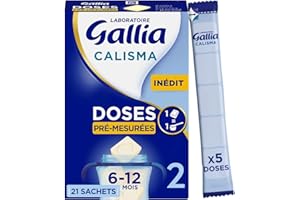 Laboratoire Gallia – Lait en poudre Calisma 2 (6-12mois) DOSES PRÉ-MESURÉES, SIMPLE, PRÉCIS, PRATIQUE - 21 sachets de 5 doses (504g)