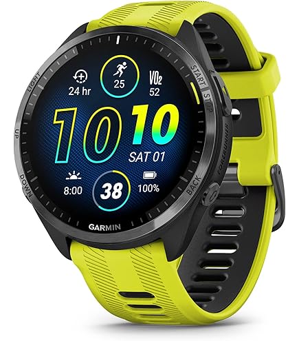 GARMIN FORERUNNER 265S ブラック/イエロー Garmin Forerunner 265S Music GPS Running Smartwatch,Amoled
