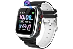 ELEJAFE Smartwatch Kinder Telefon, Kinder Smartwatch mit Anruffunktion 26 Spiele Kinderuhr Armbanduhr Anruf Schrittzähler Musik Wecker Schulmodus Rechner 3-14 Jahre Junge Mädchen Studenten Geschenk