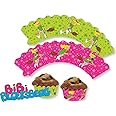 12 Cupcake Banderolen * BIBI BLOCKSBERG * für Muffins und Cupcakes // Hexe Party Kindergeburtstag Geburtstag Kinder Mottopart