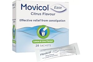 Movicol Ease Stick Sachets, Citrus, 20 Sachets, Constipation Relief for Adults, Laxatives, Relief, hydrates, softens & Help Restore Natural Bowel Movement