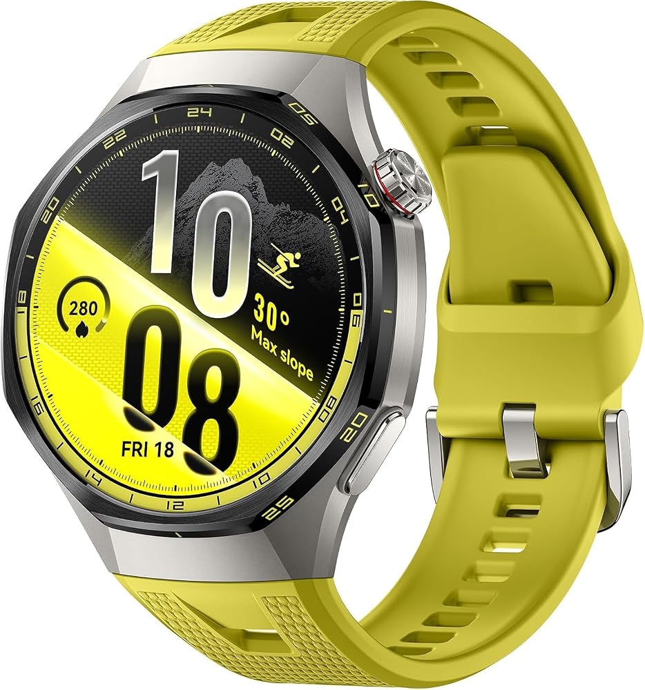 HUAWEI WATCH GT 7 Pro 46 mm Akıllı Saat, 21 Güne Varan Pil Ömrü, Sarı | Titanyum Alaşım Kasa, Nano Seramik Çerçeve, EKG, Kalp Atış Hızı Takibi, Kayak ve Bisiklet Modları