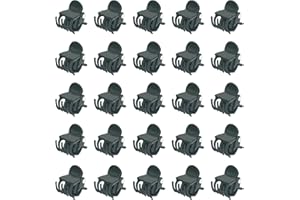 KINGLAKE 30 Pcs Orchid Clips, Plant Clips Garden Flower Clips for Orchid Stem Support, Dark Green