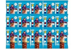 KDJMDL Smileat - Snack de Frutas Infantil, con Formas Divertidas, Ecológico, Ingredientes Naturales, sin Edulcorantes o Aditivos, Sano y Saludable, Sabor Arándanos y Manzana - Pack 15 x 25 g = 375g