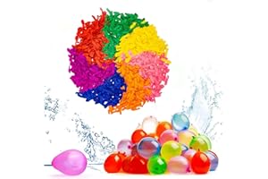 SALADOCY 1000 Wasserbomben, Bunt Gemischt Wasser Luftballons, Wasser-Bomben, Bunter Und Nachhaltiger Wasserspass, Für Wasser Spiele