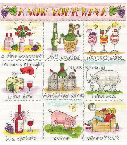 Bothy Threads Kit De Broderie Au Point De Croix Know Your Wine