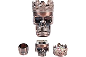 NICENEEDED Shull Herb Grinder Aluminio, Molinillo de Especias Y Hierbas con Recogedor de Polen, Aleación de Aluminio con Tapa Magnética con Raspador de Polen Y Dientes Afilados