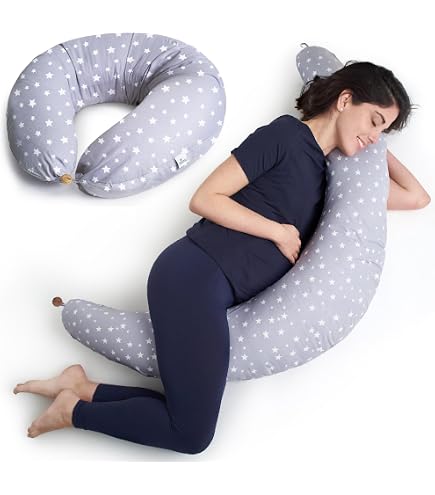 Cuscino Testata Letto Matrimoniale Cuscino Gravidanza A Forma Di J - Per Dormire E Allattamento, Velluto Lavabile, 145x70cm Cuscino A Forma Di J - 5