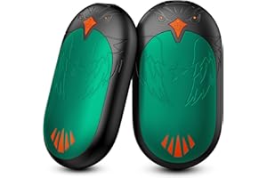 TIEMA Hand Warmers Rechargeable 2 Pack, 2 in 1 Electric Handwarmers Reusable, Hand Warmer 24 Hrs Warmth 3 Levels Heat Portable Pocket Heater, Double-Sided Heating Warmers Great for Winter Gift