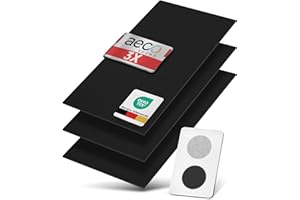 Aeco Sound® - Protection Murale en Feutre | Set de 3 Pièces | Chaque 118x59cm | Autocollant | Panneaux Muraux en Feutre, Revêtement Mural, Insonorisation, Isolation Thermique et Phonique (Noir)