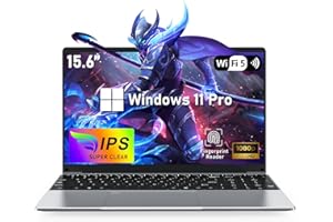 NAIKLULU 15.6 Inch Gamer Laptop R7 5700U Processor (1.8 to 4.3 Ghz), 32GB RAM 1TB SSD Gaming Laptop Computer 2025 with Backlit Keyboard/Fingerprint Unlocking/Type-C/Webcam/Touchpad/Wifi 5