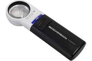 Eschenbach Optik Lupa ręczna lupa z oświetleniem LED mobiluxLED Powiększenie: 12,5x rozmiar soczewki: (Ø) 35 mm
