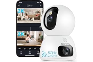blurams Indoor Camera, 2K Dual-Lens Pet Camera, Dog Cameras with 360° Coverage, One-Touch Call, IR&Colour Night Vision, Cloud/Local Storage, 5GHz/2.4GHz Wi-Fi