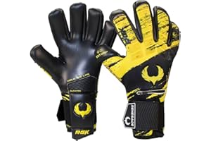 ‎RENEGADE GK Renegade GK Eclipse Profi-Torwarthandschuhe mit Fingerschutz (Größen 7-12, Level 5) 4+3MM EXT Contact Grip | Maximale Griffigkeit, Schutz und Komfort | Torwarthandschuhe Herren, Erwachsene, Jungen