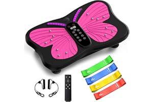 QEIFEII Vibration Plate Exercise Machine, 3D Vibrating Plates for Weight Loss and Lymphatic Drainage, 200 Adjustable Speeds Max Weight 400 Lbs, Whole Body Workout Sculpting Platform for Home Fitness