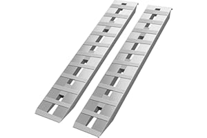 VEVOR Alu Auffahrrampe Rampe 152 x 30 cm 2 STK. ATV Rampen Verladerampen Motorradrampe auffahrrampe für anhänger Auto 2722 kg Kapazität Bis zu 40 cm Ladehöhe