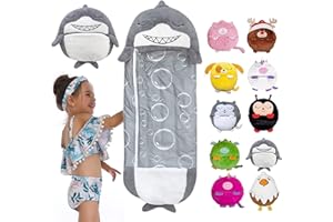 VBVARV Animal Sleeping Bag with Soft Pillow Four Seasons Warm Foldable 2 in 1 Sleeping Bag Soft And Comfortable Warm Sleeping Bag Pillow Suitable for Kids Boys Girls