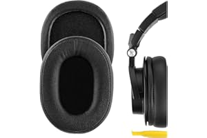 Geekria QuickFit wymienne nauszniki do słuchawek Audio Technica ATH-M50X, M50XBT, M50xBT2, M50, M40X, M30, M20, AR5BT, nauszniki z przewodnikiem wideo (czarne)