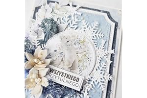 LZJSYKDQ Snowflake Wreath Die Cuts for Card Making, Lace Metal Cutting Dies for Paper Scrapbooking, DIY Stencils for Album Party Wedding Festivals Decoration