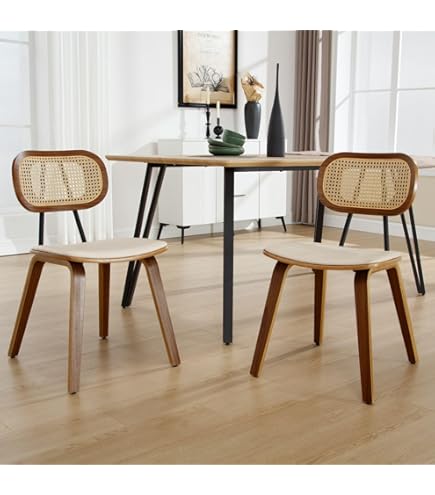 YVYKFZD Chaises De Salle à Manger En Bois Massif, Lot De 2, 4