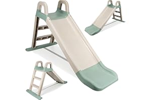 ‎COIL COIL Rutsche Outdoor Spielplatz für Garten Kinderrutsche Outdoor - Rutsche Indoor, Gartenrutsche Kinder Rutsche - Freistehende Rutsche, Kinderrutsche ab 2 Jahre (Olive)