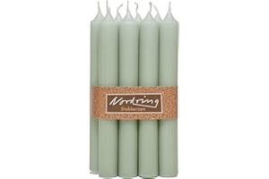 Nordring 8 Stabkerzen 2,2 x 18 cm staubig grün