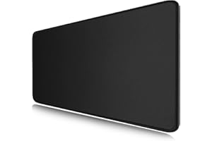 LL-COEUR XXL, czarna podkładka pod mysz, podkładka na biurko (1200 x 500 x 3 mm)