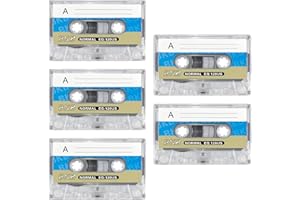 MEMOFYND 5 Pieces Blank Tapes, Audio Tapes, Tape Player Accessories, Audio Recording, Audio Tapes