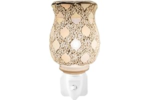Aroma Haven S2 Electric Wax and Oil Burner | Mosaic Plug In Wax Melter & Essential Oil Warmer Diffuser | Aromatherapy Night Light for Home & Bedroom Decor Plug-In Wax Warmers Melts (Star Pearl)