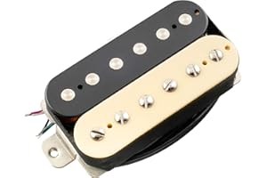 Musiclily Pro LP-OBLA Alnico 5 Micro Humbucker Découvert Chevalet Pickup pour Guitare électrique, Zebra