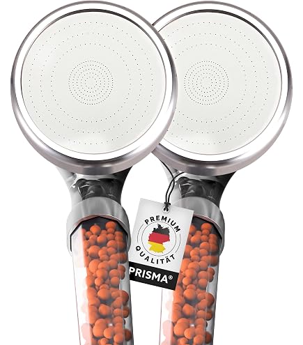 HOPOPRO Gefilterter Duschkopf Mit Handbrause – Hochdruck, 200 Cm Schlauch, Entfernt Chlor, Mattschwarz