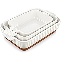 MALACASA Serie TARA, 4,5L Lasagneschotels voor de Oven, 23 x