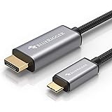 BlueRigger Premium USB C 3.1 to DisplayPort (DP) 4K@60Hz Adapter Cable (Thunderbolt 3 Compatible) for MacBook Pro 2017/18/19/