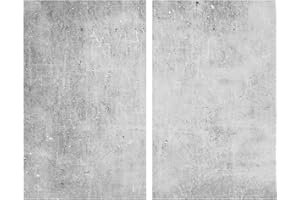 WENKO Allstar Juego de 2 Placas de Cocina y Tabla de Cortar de Cristal, Silicona Vidrio Templado, Multicolor, 30 x 0,8 x 52 cm