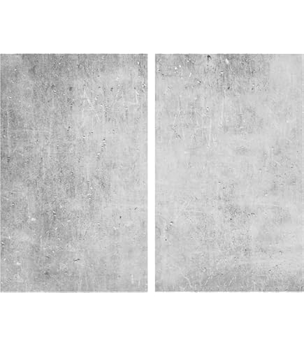 KitchenYeah© Protection Pour Plaque Induction 78x52 Cm Deco Cuisine Protégé Cache De Cuisson Vitroceramique Granit - Noir - Gris