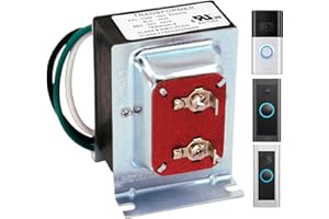 CHOOKACHOO Transformateur de sonnette pour sonnette vidéo Ring - 16 V 30 VA - Alimentation câblée - Compatible avec les sonnettes vidéo Ring, Nest Hello, Wyze et Eufy (16 V)