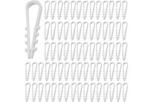 CELIODD 200 tacos de 3 a 13 mm, con forma de U, cable redondo, abrazadera para tacos, abrazadera para fijación de cables para diferentes escenarios (blanco)