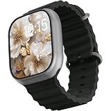 Vaku Luxos® Premium Bluetooth Calling Smartwatch with 1.99" HD Screen, Heart Rate & ECG Monitor, Sleep Tracker, 10+ Sports Modes, Unlimited Watch Faces, Smart Notifications, Silicone Strap - Black: 