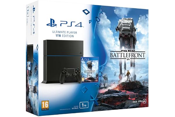 Console PlayStation 4 1 To Jet Black + Star Wars : battlefront