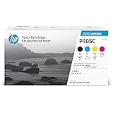 Samsung CLT-P406C, SU375A, Pacco da 4 Cartucce Toner, da 4.500 pagine, compatibile con le stampanti Samsung LaserJet Color Se