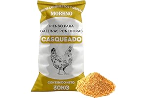ECO TIERRA DE DIATOMEAS Pienso Gallinas Ponedoras Casqueado, Saco de 30 Kg | Pienso de 1º Calidad, Rico en Nutrientes y Propiedades | El Embalaje Puede Variar (1 Saco)
