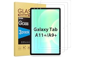 SPARIN 3 Stück Panzer Schutz Glas für Samsung Galaxy Tab A11+/A9+ 11 Zoll 2025/2023, 9H Härte Schutzfolie für Galaxy Tab A11 Plus/A9 Plus, Kratzfest,Anti-Bläschen,HD-Klar