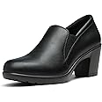 DREAM PAIRS Womens Mid Block Heels Ladies Sandals Slip-on Smart Work Office Dress Court Shoes DPU214-W
