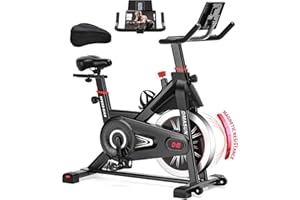 ‎DMASUN Heimtrainer Fahrrad, DMASUN Hometrainer Fahrrad mit Magnetischem Widerstand, Leises Ergometer Heimtrainer, Extra Bequemer Sitz, Fitnessbike für Kardio-Training zu Hause, Belastbar Bis 160 Kg