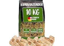 Kaminanzünder 10KG (100% MADE IN GERMANY) Anzündwolle, Anzündholz, Grillanzünder Ideal für Ihr Kamin, Ofen oder Grill aus Hol