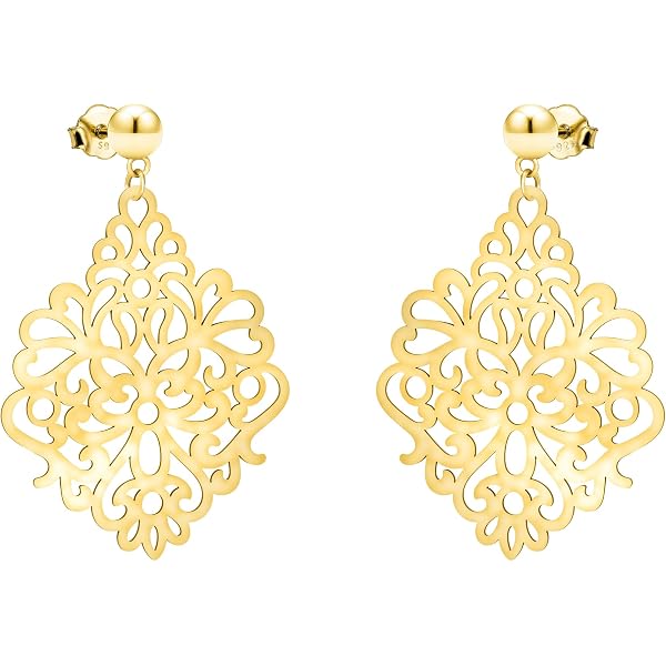 SOFIA MILANI Damen Ohrringe Aus 925 Silber – Ornament-Ohrstecker, Nickelfrei, Geschenkbox